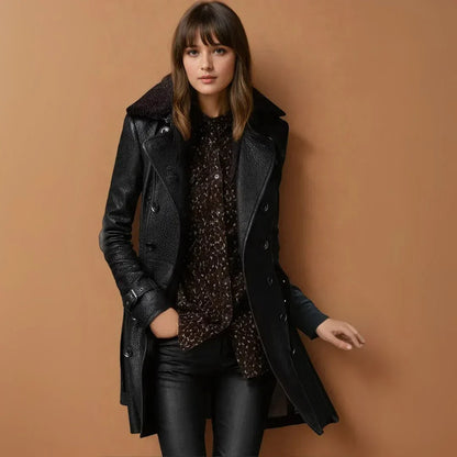 Kalen | Leather Coat