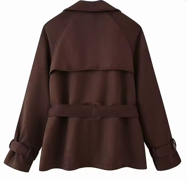 Nir | Suede Jacket with Belt