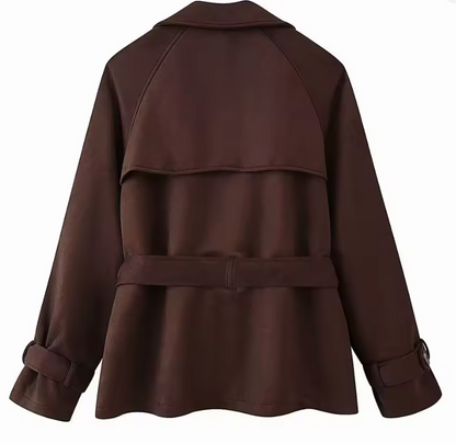 Nir | Suede Jacket with Belt