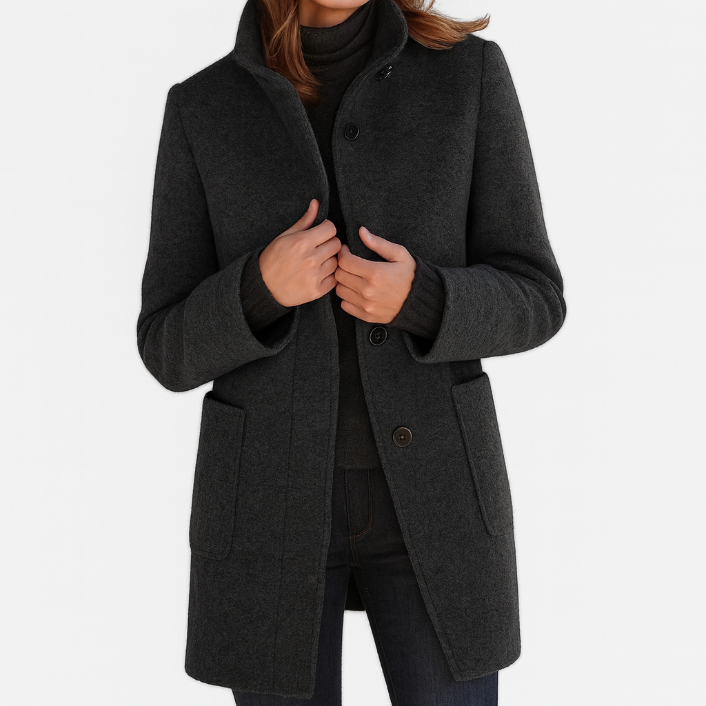 ZU | Women's coat with high collar
