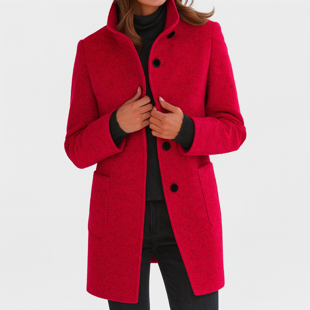 ZU | Women's coat with high collar