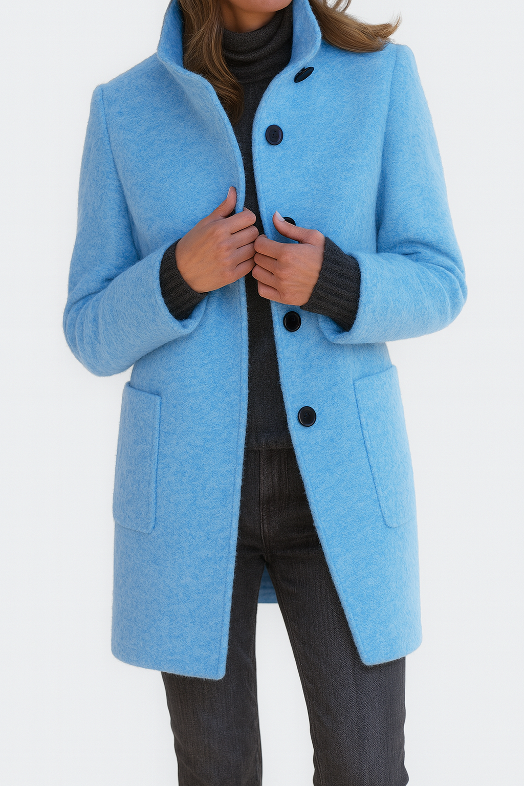 ZU | Women's coat with high collar