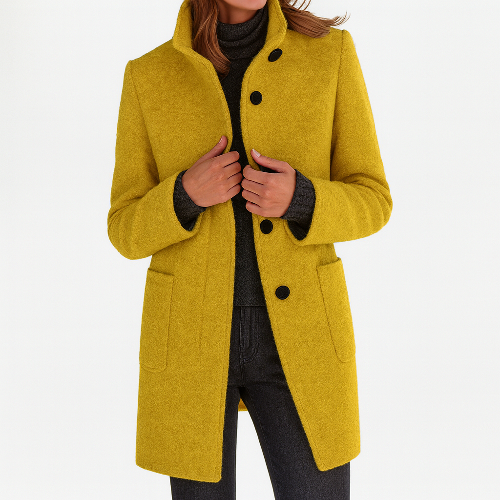 ZU | Women's coat with high collar