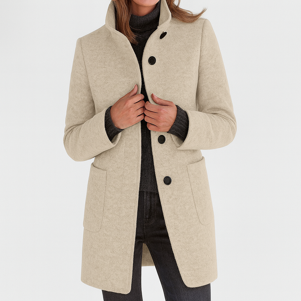 ZU | Women's coat with high collar