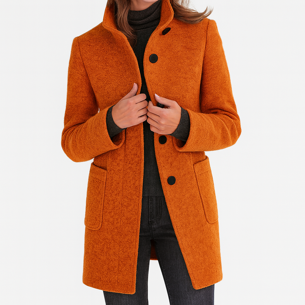ZU | Women's coat with high collar