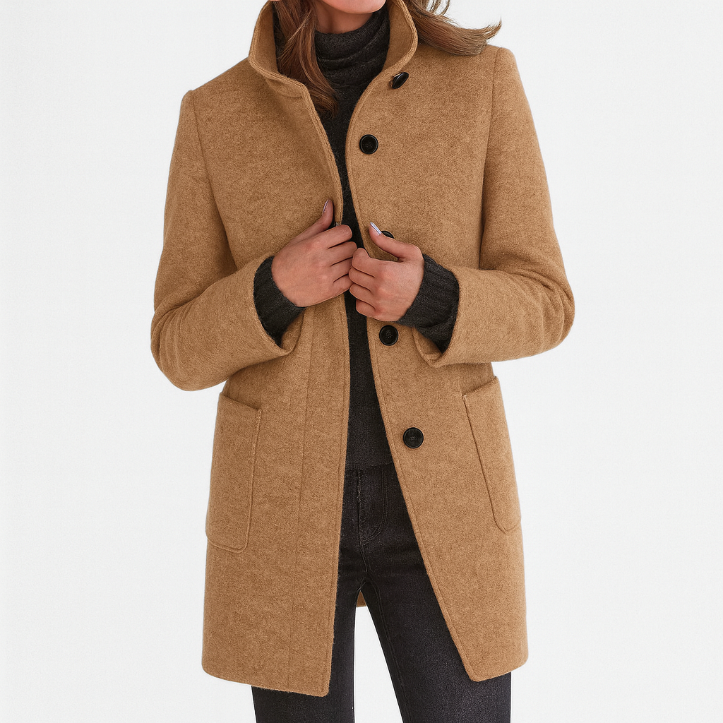 ZU | Women's coat with high collar