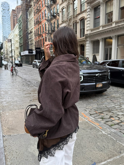 Nir | Suede Jacket with Belt