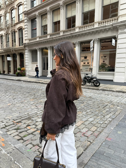 Nir | Suede Jacket with Belt